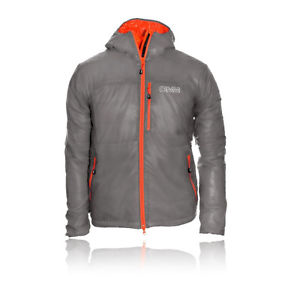 OMM Mountain Raid Insulated Unisex Grey Water Resistant Zip Hooded Jacket Top
