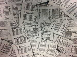 AQUATABS PURIFICANTE ACQUA TAVOLETTE 17mg NATO,British Army,US Forze Speciali