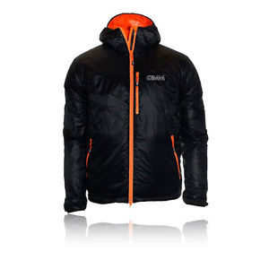 OMM Mountain Raid Insulated Unisex Black Water Resistant Zip Hooded Jacket Top