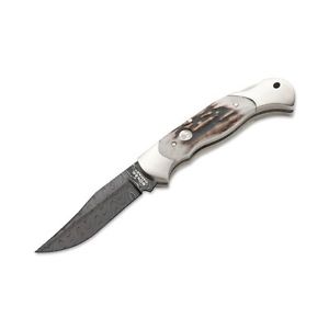 Böker Scout Hirschhorn Damast Taschenmesser Hirschhorn
