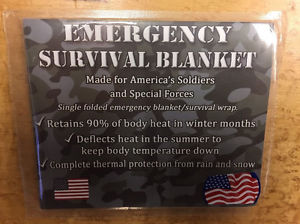 mylar survival blankets. bulk lot of 300.