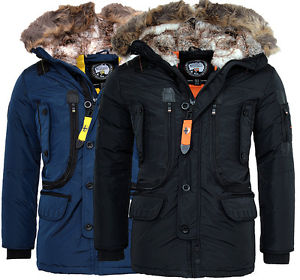 Geographical Norway Très chaud veste d'hiver pour hommes Extérieur Parka Anorak