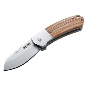 Böker Klappmesser Arctos 42 klassisches Taschenmesser Olivenholzgriff