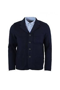 Lyle & Scott tricoté Pull-over Blazer (Marine)