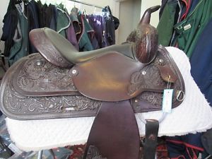 15" Circle Y - Park and Trail Western Saddle - SQHB