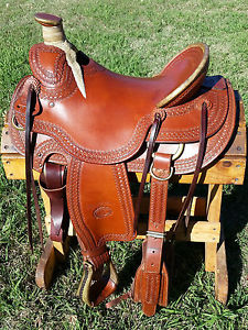 16" Billy Cook Wade Ranch Roping Saddle (Made in Sulphur, Oklahoma)
