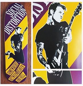 RARE NOS PROMO SOCIAL DISTORTION SKATEBOARD DECK PUNK MIKE NESS