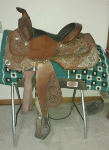 Circle Y Western Show Saddle 13.5"