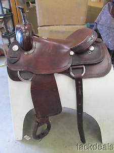 Rocking R Cutting Cutter Saddle 16 1/2" Lightly Used