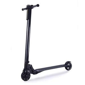 Black Electric Scooter Portable Light Bike Foldable Carbon Fiber LG 11.6Ah XMAS