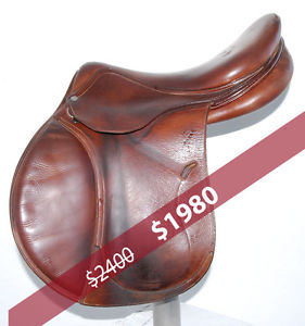 17.5" ANTARES JUMPING SADDLE (SO19148) FULL BUFFALO LEATHER! - DWC