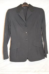 Charles Ancona Black Horse Show Jacket Coat Ladies size 6