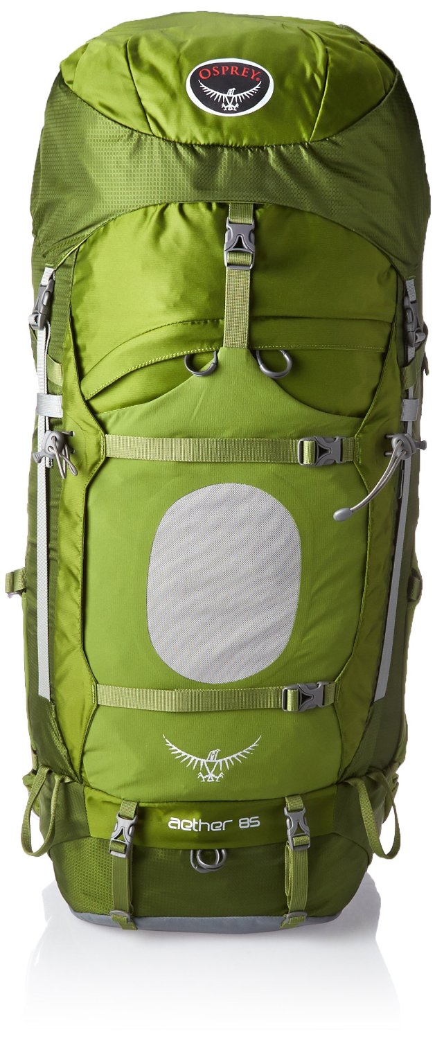 Osprey Aether 85 Men's Camping/Hiking Pack - Bonsai Green - Large