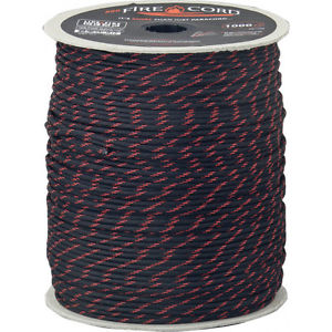 LF35 Survie Live Fire FireCord cordon rouge ligne 1000 ft