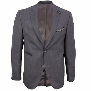 CG Veste de costume Carl Grand Coupe Moderne gris Minimal Motif Flemming 61