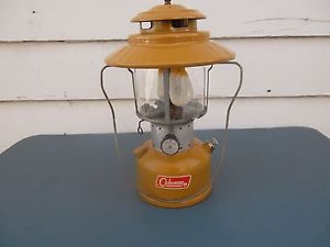 Coleman Adjustable two mantle Lantern Model 228F 1/72 Gold