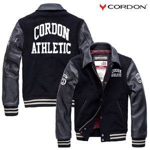 Cordon Sport Berlin Veste Homme En Cuir Bronx d'hiver VÉRITABLE S à 3XL NEUF