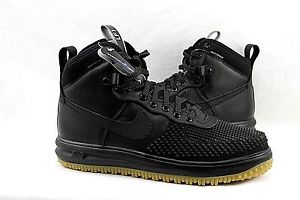 Nike Men's Lunar Force 1 Duckboot Black Anthracite Gum 805899 003 Size 11