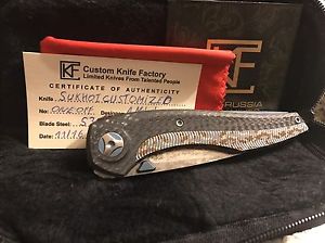 CKF Sukhoi Knife Custom Folder Ball Bearing Messer S35VN Titan Inkl. Etui "rar"