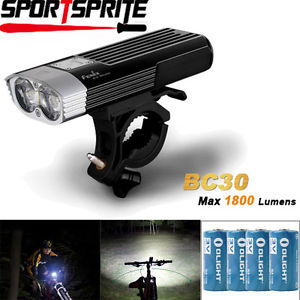 Fenix BC30 2*CREE XM-L2-T6 6 Mode 1800LM LED Bike light W/4pcs Olight CR123A