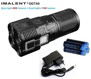 Imalent DDT40 5380 lumens rechargeable flashlight KIT with batteries DDT40-KIT