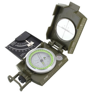 10x(New Professional Military Army Metal Sighting Compass clinometer Camping L3