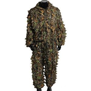 3D Feuillu Camouflage Jungle Chasse Ghillie Bionique Costume Set Chasse Camo