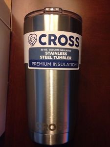 20 oz. Stainless Steel Tumbler Rambler by CROSS Double-Wall Premium Insulation