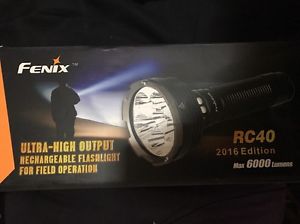 Fenix RC40 - 2016 Edition - Max 6000 Lumens Flashlight - RC40XLBK - Brand New