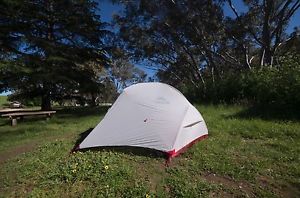 MSR Hubba Hubba NX 2016 with Footprint Ultralight Hiking Tent LIKE NEW
