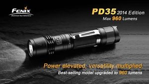 Fenix PD35 2014 Edition 960 Lumens CREE XM-L2 U2 6 MD18650/CR123A LED Flashlight