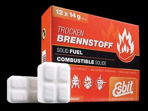 ESBIT 360 Stück á 14g Trockenbrennstoff Tabletten sehr lange Haltbarkeit Prepper