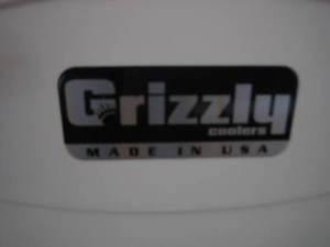 New Grizzly Cooler 20 Quart Roto-Molded G20 Cooler White, W/Bosch Logo