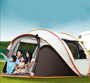 5-8 Persons POP UP 1'S Family Outdoor Waterproof Beach Camping Hiking Tent #
