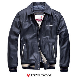 Cordon Sport Berlin Veste Homme En Cuir Havard d'hiver VÉRITABLE S à 3XL