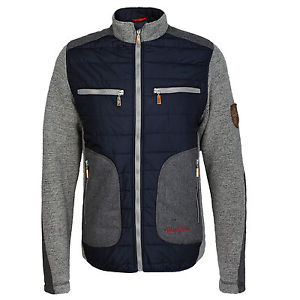 Almgwand Hommes Veste D'hiver coupe-vent fonctionnelle Maidment gris bleu