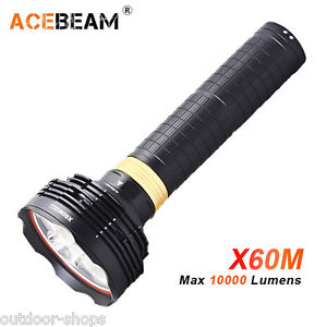 ACEBEAM X60M 10000lumens 3x CREE MT-G2 q0 LED Magnetic Control Taschenlampe