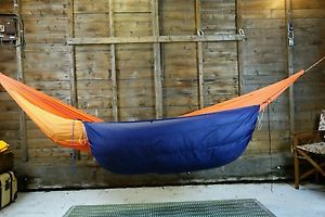 Winter hammock underquilt, down 650fp ultralight ripstop backpacking UK made