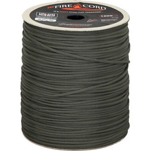LF34 Survie Live feu corde FireCord 1000 ft Olive Drab