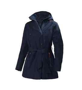Helly Hansen W Welsey Trench Evening Bleus Neufs