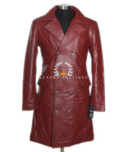 Allemand Général Major Marron Homme Militaire Vrai Veste En Cuir De Vachette