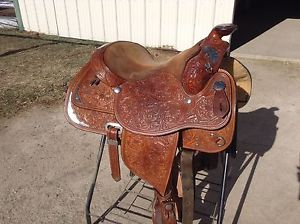 Custom Richard Shrake Circle Y show pleasure saddle