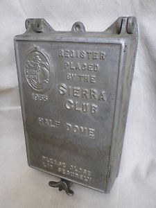 Half Dome Summit Register Box Original Vintage 1955 Climbing History Yosemite