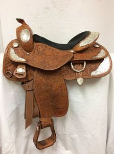 Tex Tan 16" "All American" Hereford Show Saddle Used #08-1560-2N6 Regular Bars