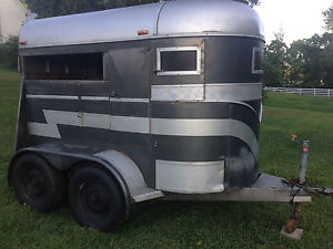 Henry Horse Trailer for 2 Two Horses ~Great Tires, Refurbished Floor, LED Lights