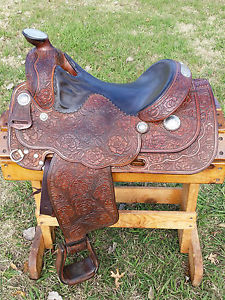 15.5" Broken Horn Western Pleasure Show Saddle