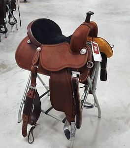 Martin 15" Cervi Crown C Roughout Barrel Saddle. Black Suede Seat.  BRAND NEW!