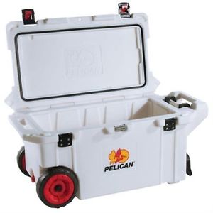PETR-PLO80QMCWHT-Pelican Products ProGear Elite Wheeled Cooler, White, 80 quart