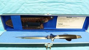 KERSHAW TROOPER #1007 SER 31938 9.5" FIX BLADE KNIFE W/ SHEATH, CASE, INCERT #20