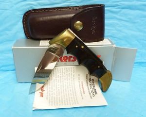 KERSHAW FOLDING FIELD #1050 KAI JAPAN FOLDING KNIFE W/ SHEATH, BOX, INCERTS #21